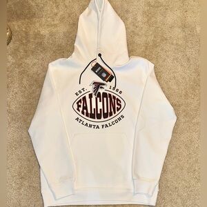 BOSS X NFL Atlanta Falcons Hoodie Sweatshirt Regular Fit in White - Size XL